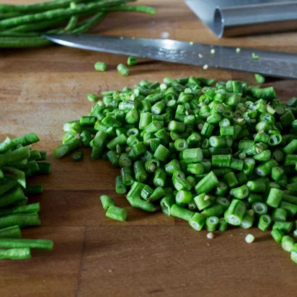 Beans chopped