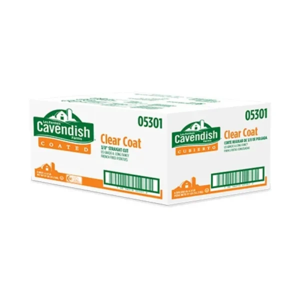 clear coat fries 3/8 cavendish