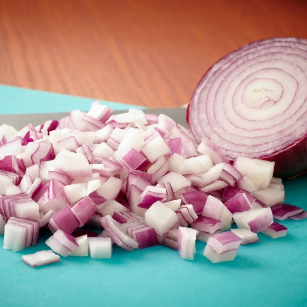 Red onions Chopped