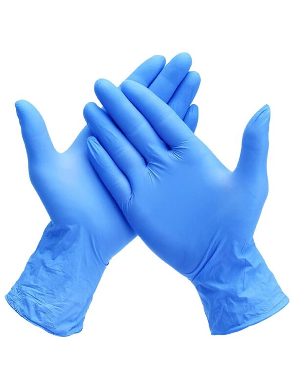 NITRILE GLOVES POWDER FREE* BLUE -- (LARGE)
